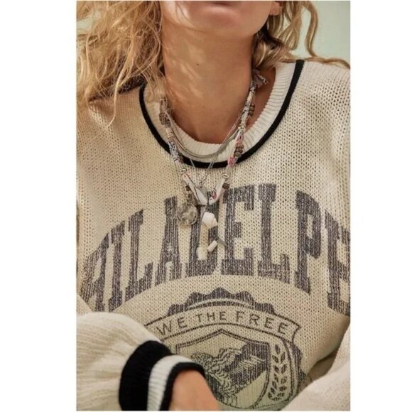 Free People Ariana Ost Alpha Choker Shell Neutral Boho Chic Fisherman Necklace - Picture 3 of 3